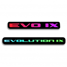 Lit Logos 2005-2007 Mitsubishi Evo 9 RGB Badge
